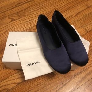 Vince Satin Flats